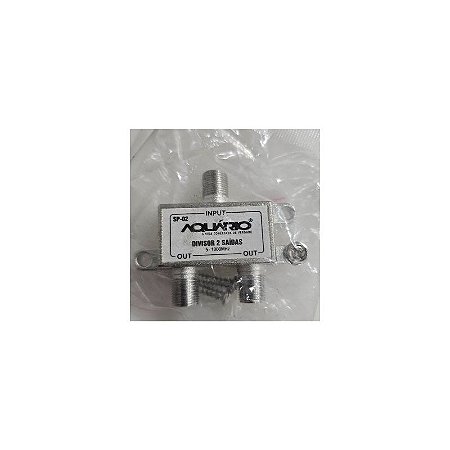 Splitter Divisor 2 Saídas Aquário SP-02 5-1000Mhz