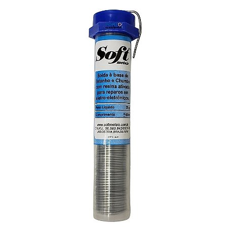 Solda 1MM 60X40 25G Azul Soft Tubet