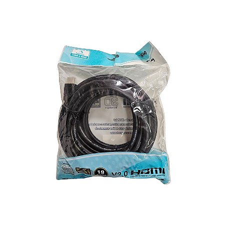 Cabo HDMI 2.0 4K 3D 19P 30AWG 5M Tebera