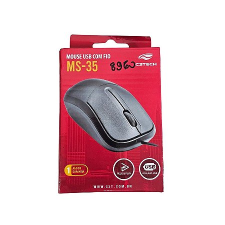Mouse Usb Com Fio MS-35BK C3Tech