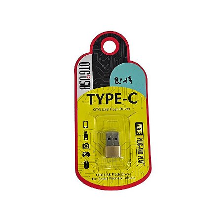 Adaptador Conector Tipo C Para Usb 3.0 Dourado