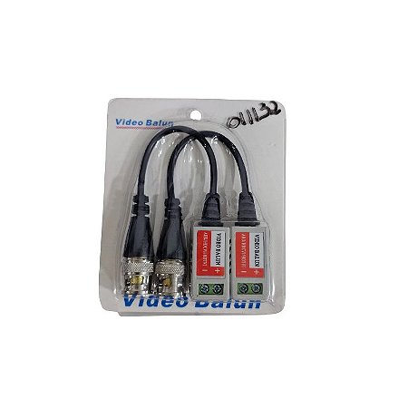 Conector de Vídeo Balun HD Cftv Com Parafuso