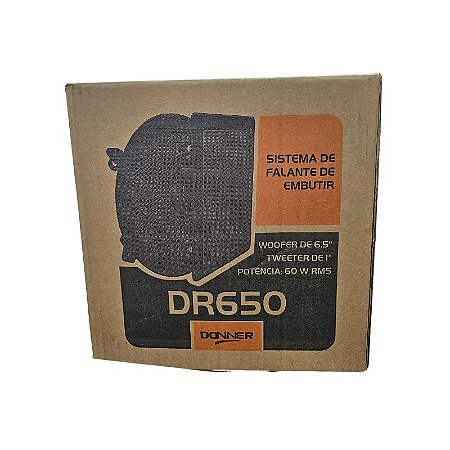 Arandela Sistema de Falante de Embutir DR650 Branca Donner Par