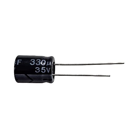 Capacitor Eletrolítico 330uF x 35V RD 105º Secon