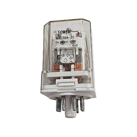 Relé HHC70A-2C 10A DC24V Tower