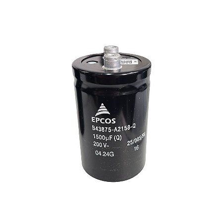 Capacitor Eletrolítico 1500uF x 200V RD 85º Giga B43875-A2158-Q Epcos