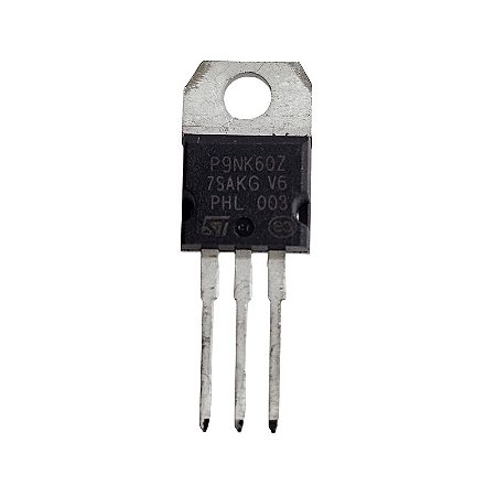 P9N60 = STP9NK60Z Metálico Transistor