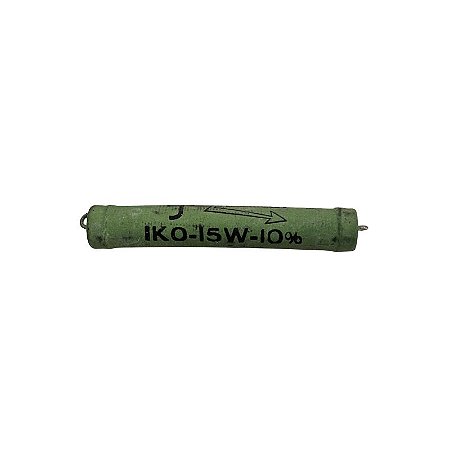 Resistor 1K0 15W 10% Verde Fe-ad