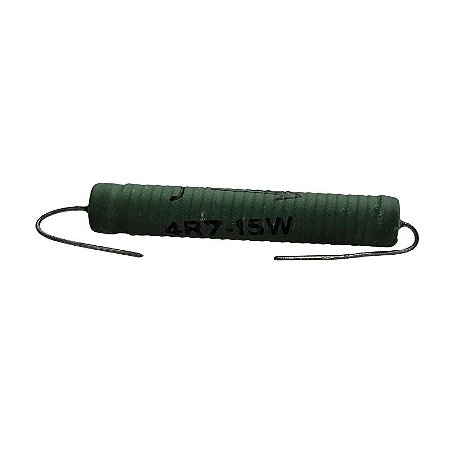 Resistor 4R7 15W 10% Verde Fe-ad