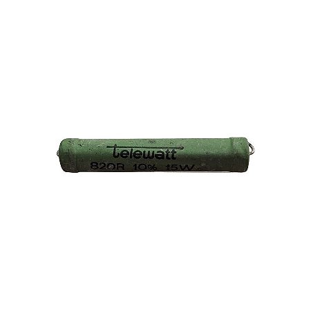 Resistor 820R 15W 10% Axial Verde Telewatt