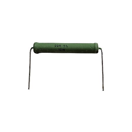 Resistor 22R 10W 5% Axial Verde