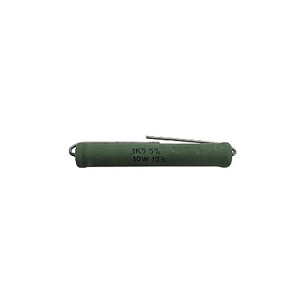 Resistor 1K5 10W 5% Axial Verde Twt