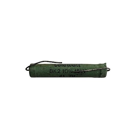 Resistor 8K2 15W 10% Axial Verde Telewatt