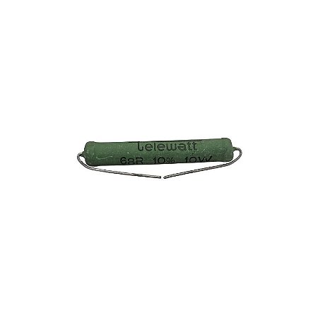Resistor 68R 10W 10% Axial Verde Telewatt