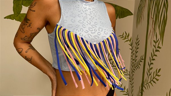 Top Onça Franjas