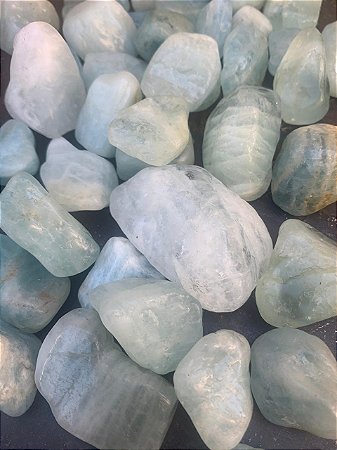 Pedra Água Marinha Rolada (2 a 3 cm)