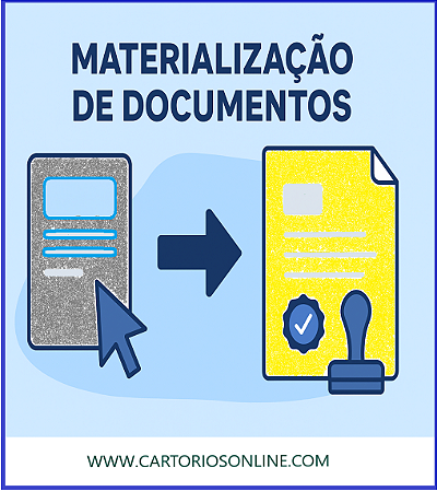 MATERIALIZAÇÃO  E  DESMATERIALIZAÇÃO