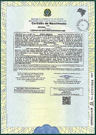 Segunda via de Certidao de Nascimento Atualizada