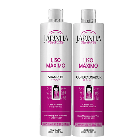 Japinha Liso Máximo Shampoo e Condicionador 500ml