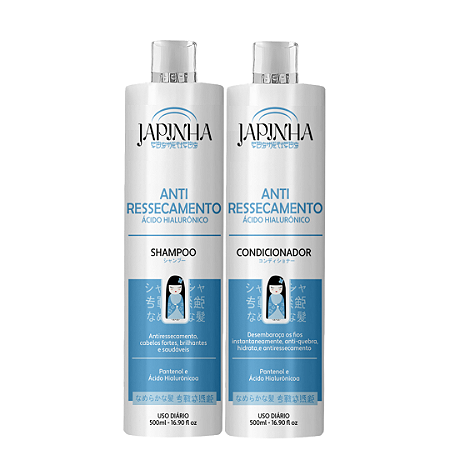 Japinha Anti Ressecamento Shampoo e Condicionador 500ml