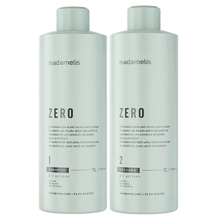 Kit Progressiva Zero Shampoo + Máscara Madamelis 1L
