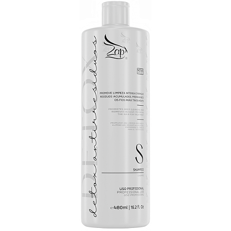 Shampoo Anti Resíduos Detox Zap Limpeza Intensa 480ml