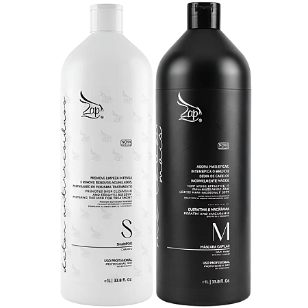Kit Progressiva Zap Shampoo Detox + Máscara Me Leva Black 1L