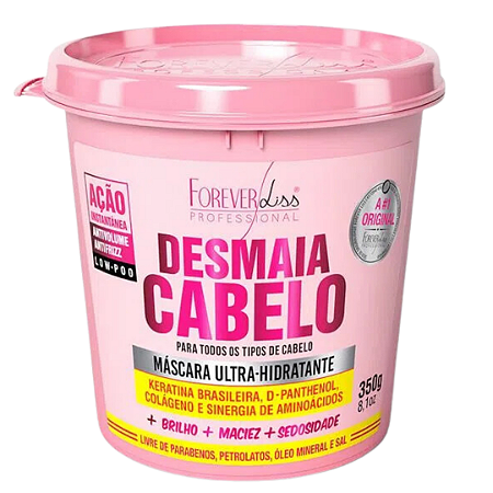 Forever Liss Desmaia Cabelo Máscara Ultra Hidratante 350g