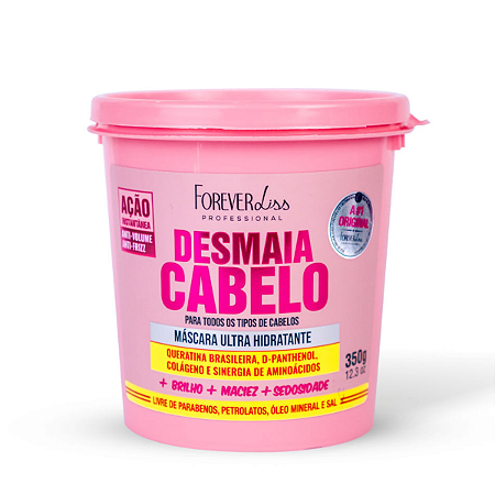 Desmaia Cabelo Máscara Ultra Hidratante 350g Forever Liss