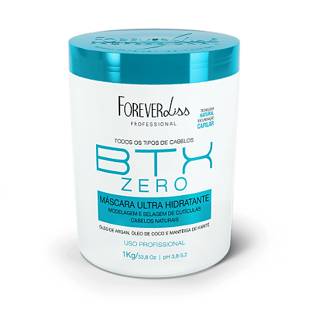 Forever Liss Máscara BTX Zero 1Kg Tratamento Anti Frizz e Volume