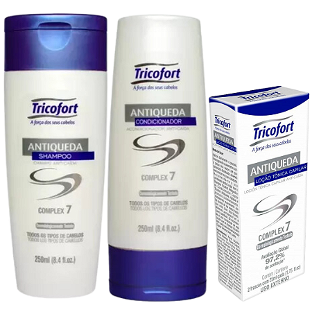 Kit Antiqueda Tricofort Shampoo + Condicionador + Loção Tônica