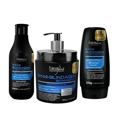 Kit Forever Liss Shampoo + Condicionador + Máscara Blindagem Capilar