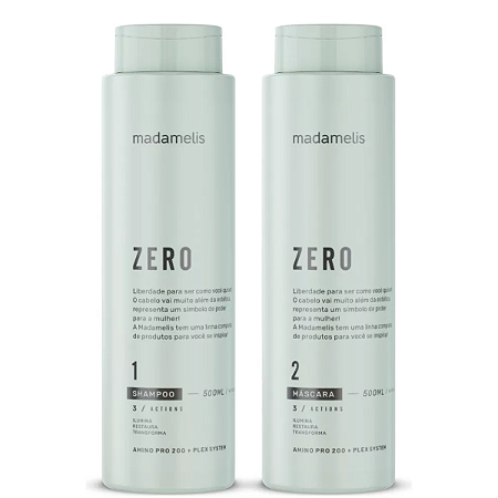 Kit Madamelis Escova Progressiva Zero 500ml