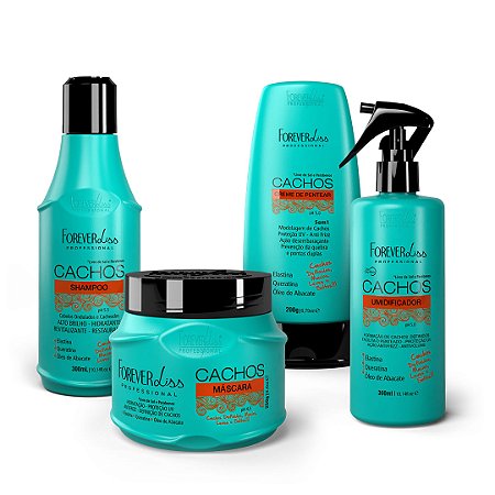 Kit Completo Formador e Manutenção dos Cachos Forever Liss Original!