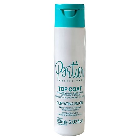 Portier Top Coat Queratina em Gel 60ml