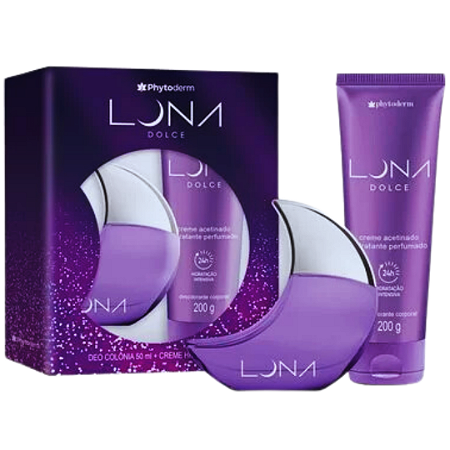 Kit Phytoderm Luna Dolce Colônia 50ml + Creme Hidratante 200g