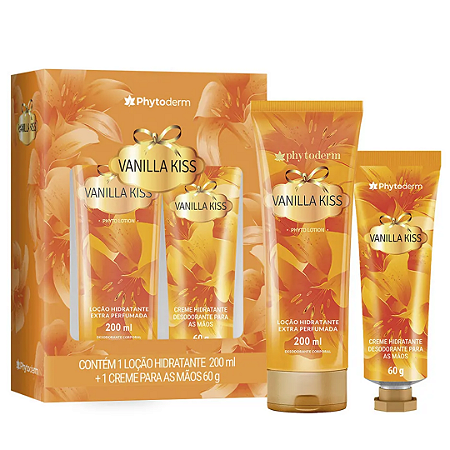 Kit Phytoderm Vanilla Kiss Loção Hidratante + Creme para mãos Original