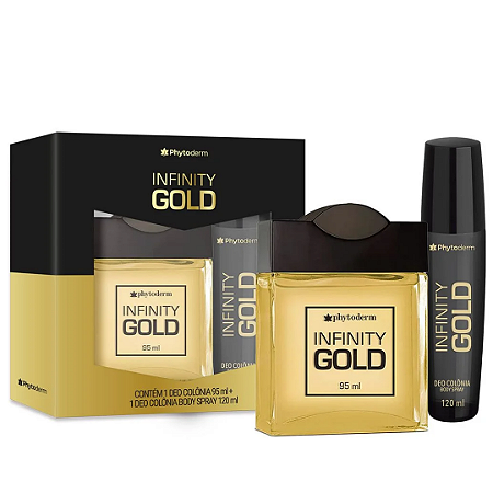 Kit Phytoderm Infinity Gold Deo Colônia 95ml + Body Spray 120ml