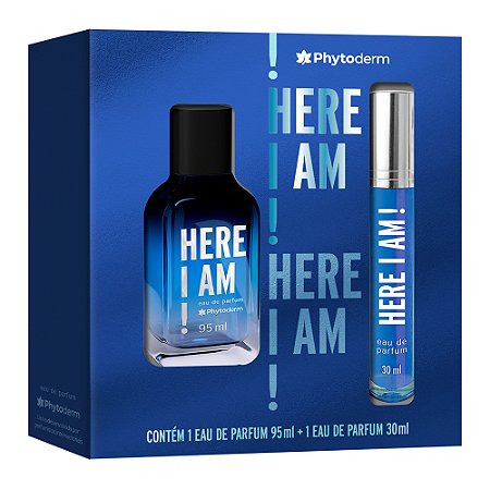 Kit Phytoderm Eau De Perfum Here I Am 95ml  30ml Original