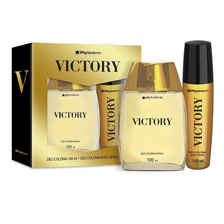 Kit Victory Phytoderm Deo Colônia 100ml + Body Spray Victory 120ml Original!
