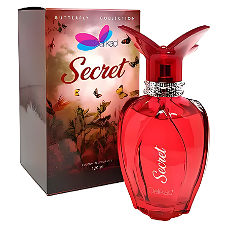 Deo Colônia Butterfly Secret Delikad 120ml Original!
