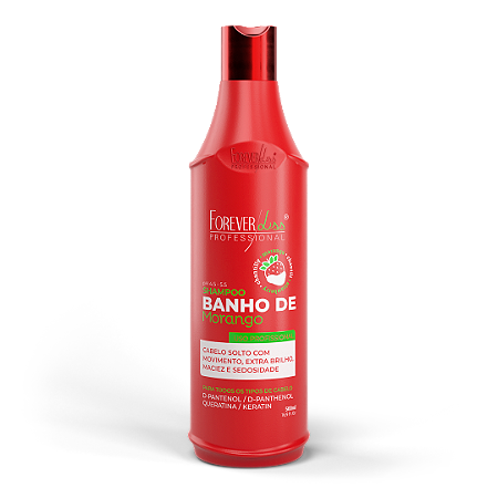Shampoo Banho de Verniz Morango Forever Liss 500ml