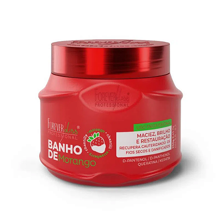 Forever Liss Máscara Banho de Verniz Morango 250g