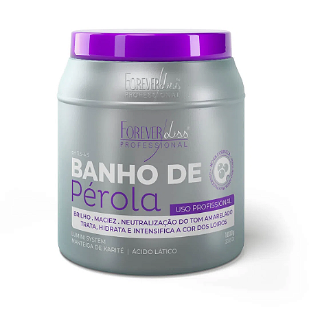 Máscara Banho de Pérola Forever Liss 1Kg Original!