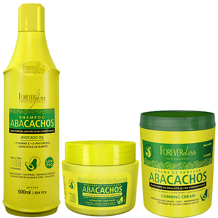 Kit Completo Abacachos Forever Liss Máscara 150g Original!