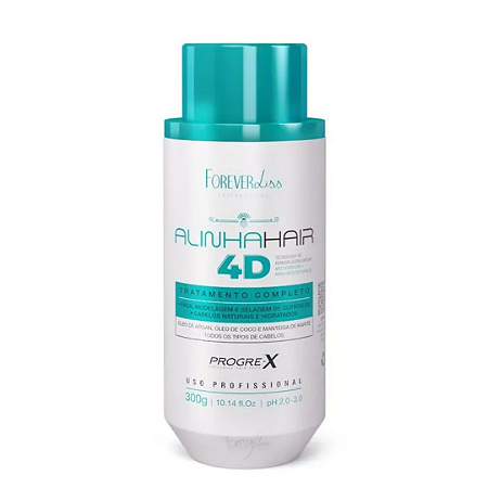 AlinhaHair 4D Realinhamento Capilar Forever Liss 300ml