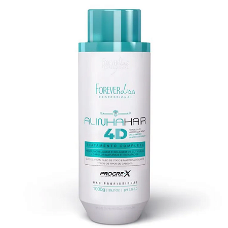 AlinhaHair 4D Realinhamento Capilar Forever Liss 1L
