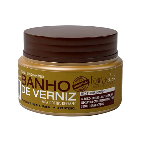 Mini Máscara Banho de Verniz Forever Liss 40g Original!