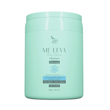 Máscara Zap Me Leva Com Você Hidratação Babosa & Vitaminas A + E 950g