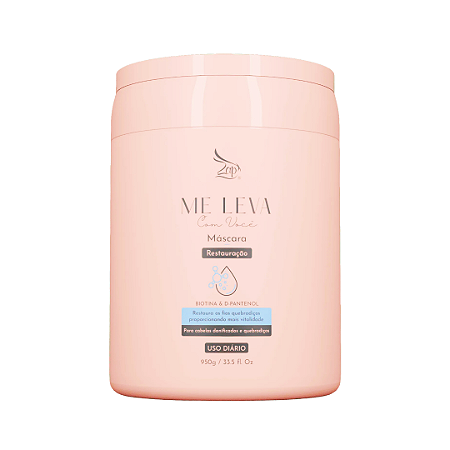 Máscara Zap Me leva Com Você Biotina e D-Pantenol 950g